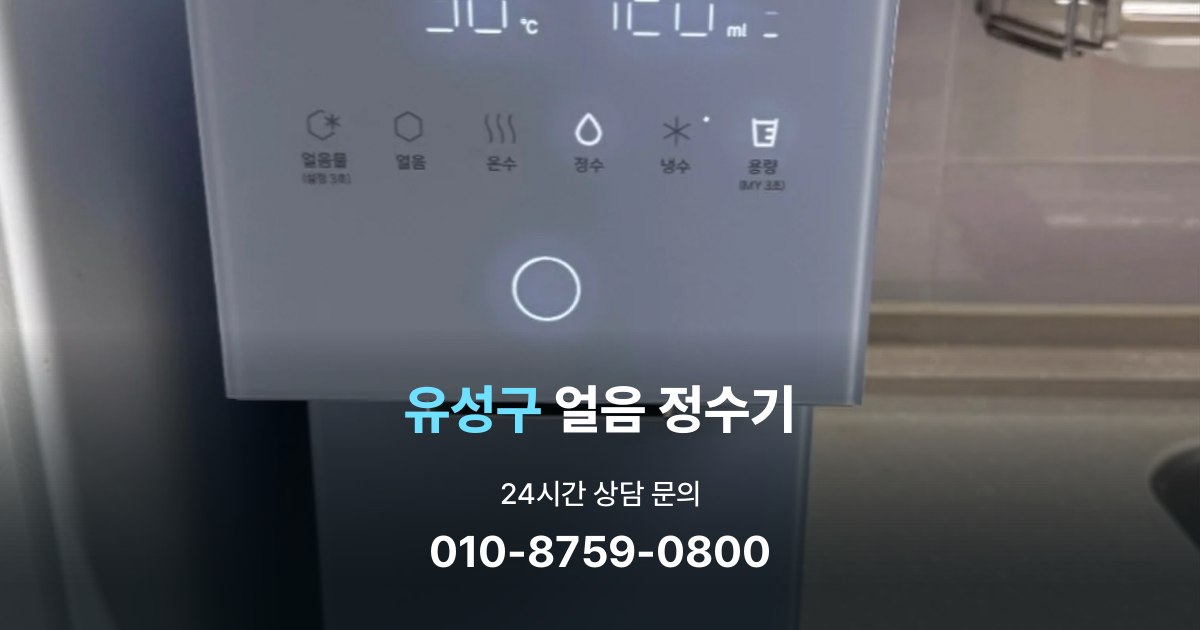 유성구얼음정수기