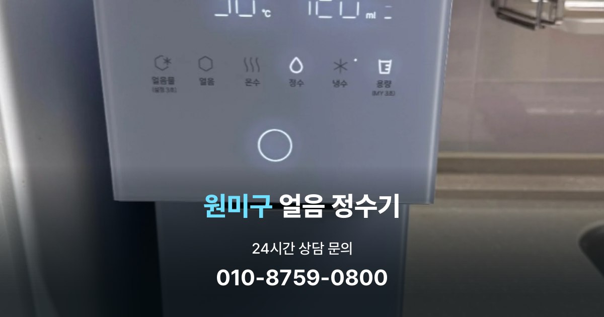 원미구얼음정수기