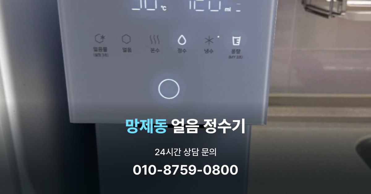 망제동얼음정수기